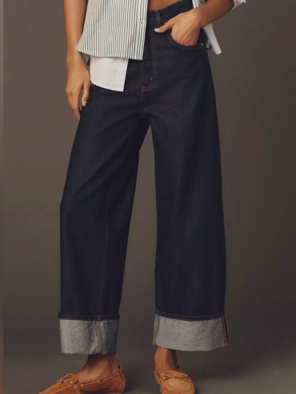 JOES JEANS Hackney Wide Leg Cuff Jeans Size 27 NWT